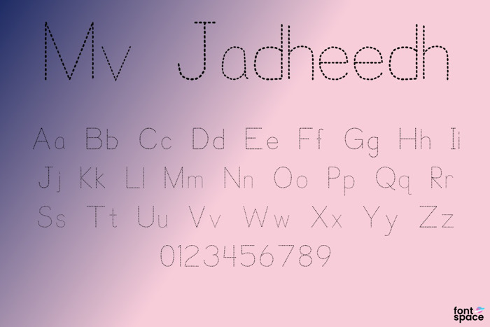 Mv Jadheedh Trace Font