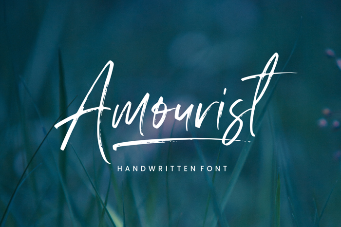 Amourist Font poster
