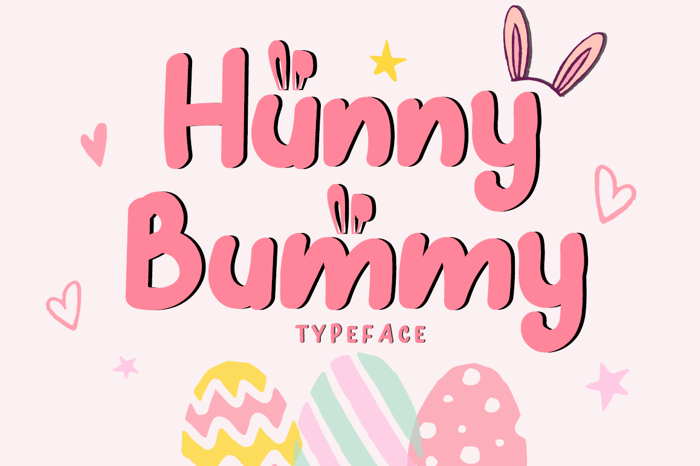 Hunny Bummy Font poster