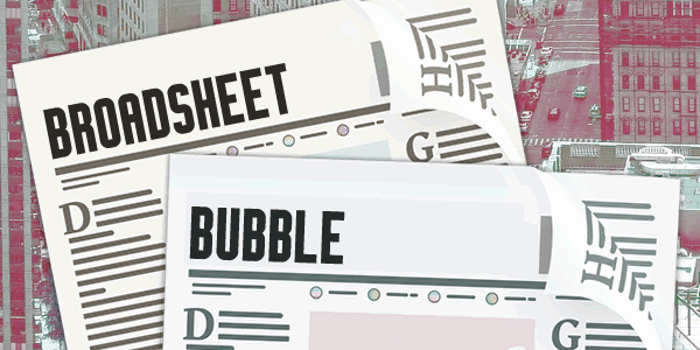 Broadsheet Bubble Font poster