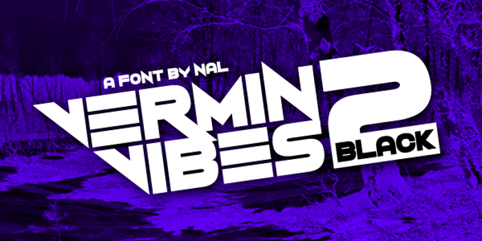 Vermin Vibes 2 Black Font