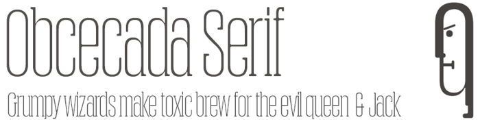 Obcecada Serif poster