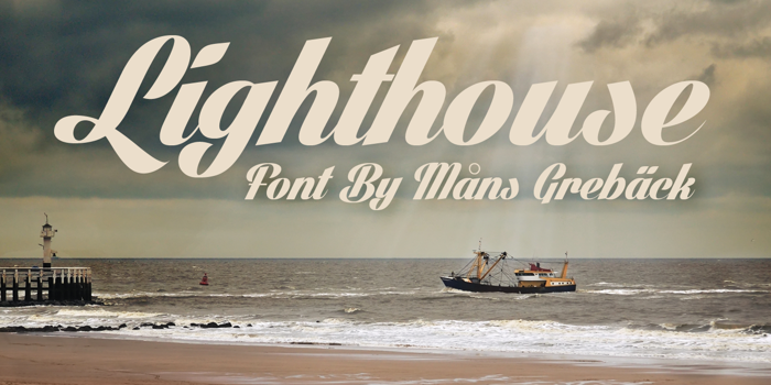 Lighthouse Font poster