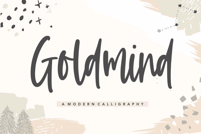 Goldmind Font poster