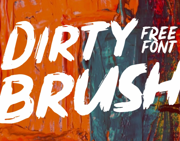 Dirty Brush Font poster