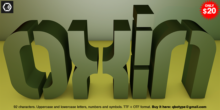 Oxin Army Font poster