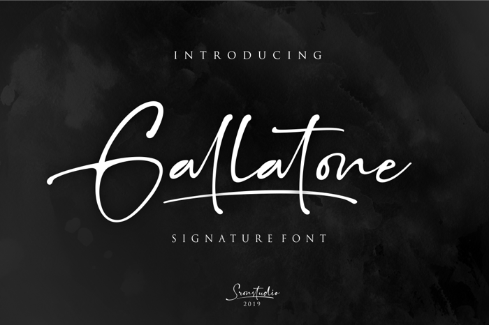 Gallatone Font poster