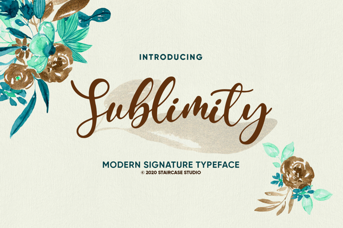 Sublimity Font poster