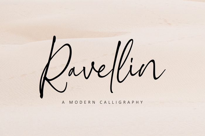 Ravellin Font poster