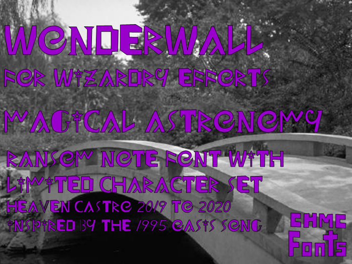 Wonderwall Font