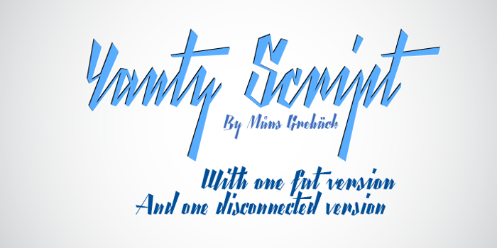 Yanty Script Demo Font poster