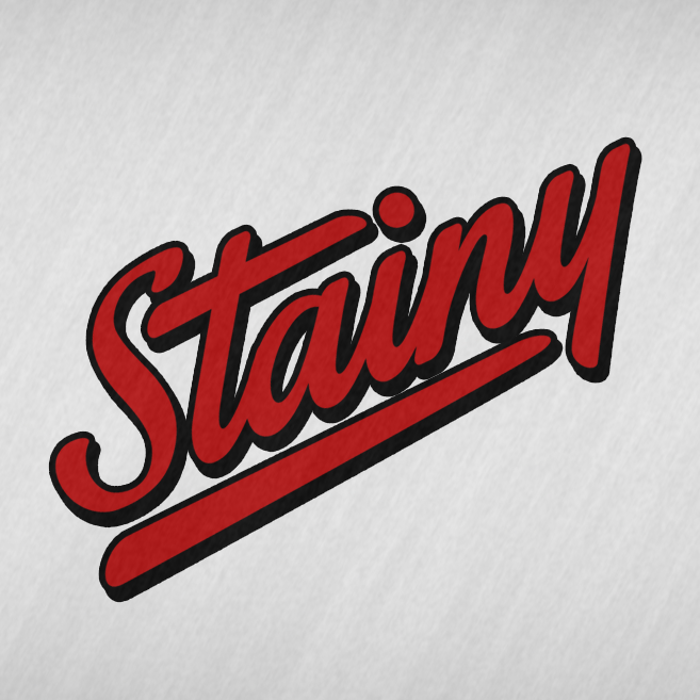 Stainy Font poster
