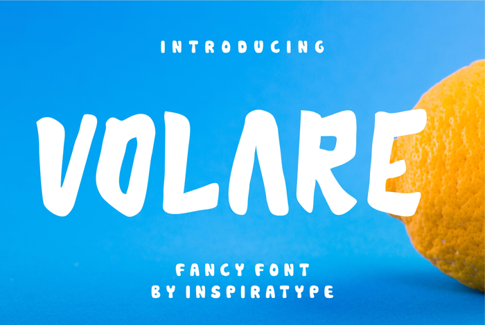 VOLARE Font poster
