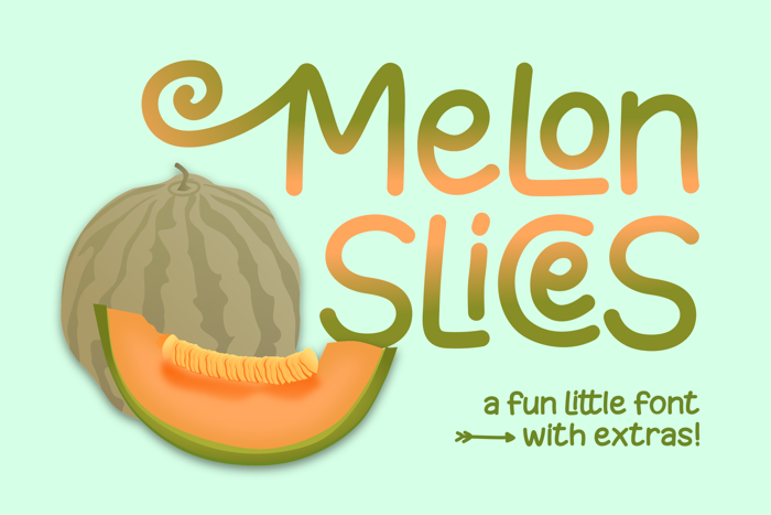 Melon Slices Font poster