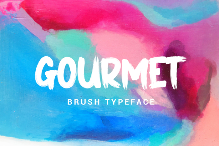 GOURMET Font poster