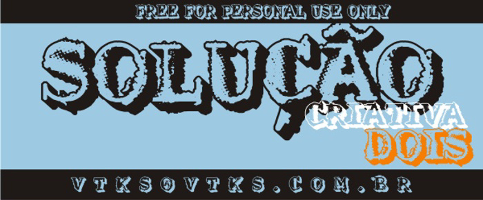 VTKS SOLUÇÃO CRIATIVA DOIS Font poster