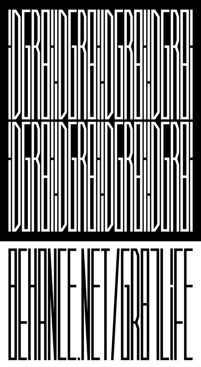 #iD Font poster