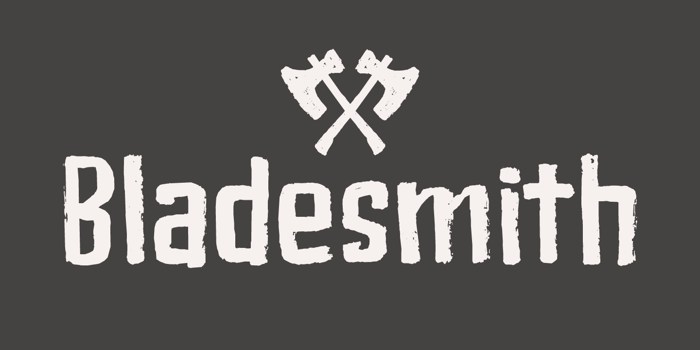 Bladesmith DEMO Font poster