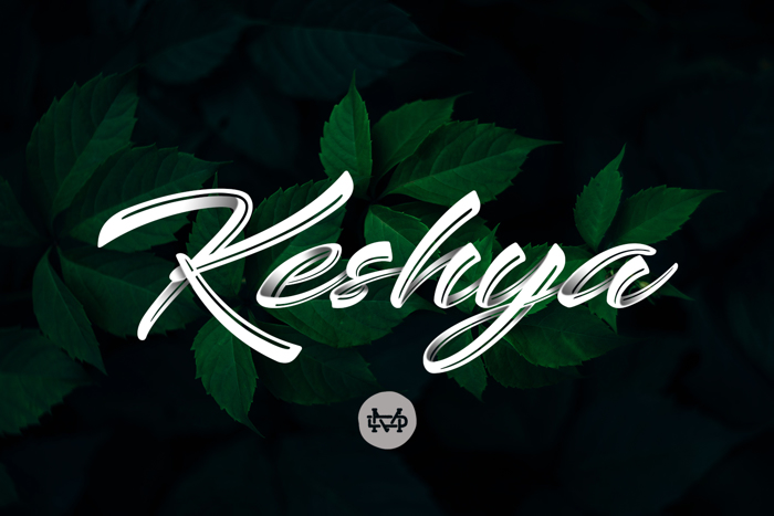 Keshya Font poster