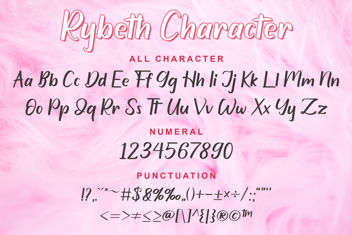 Rybeth Font poster