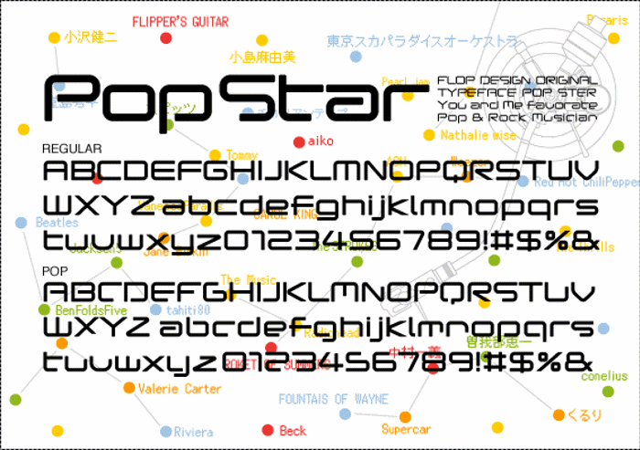 PopStar Font poster