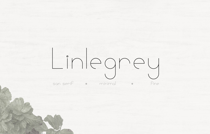 Linlegrey Font poster