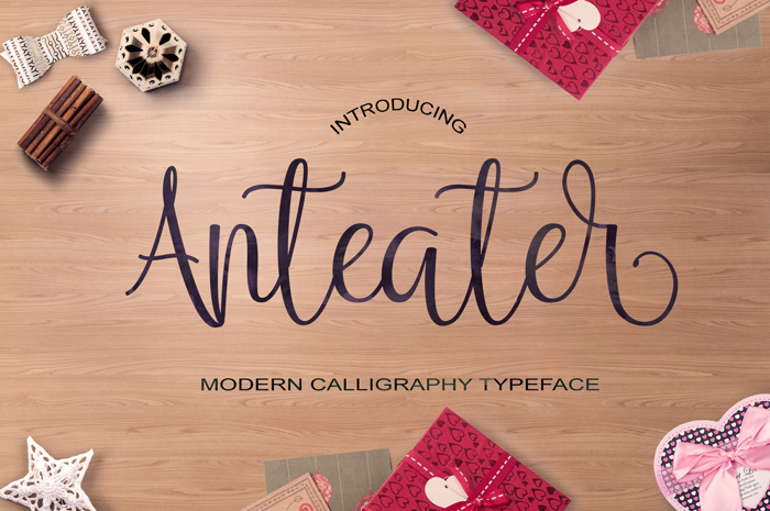Anteater Font poster