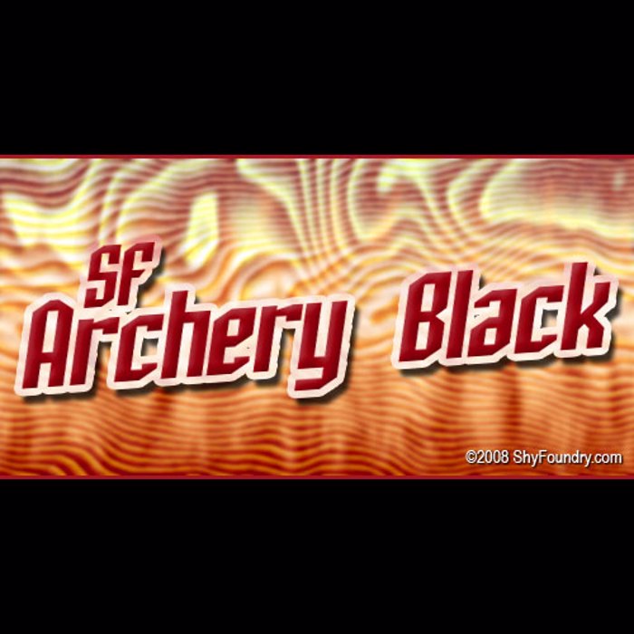 SF Archery Black Font poster