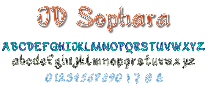 JD Sophara Font poster