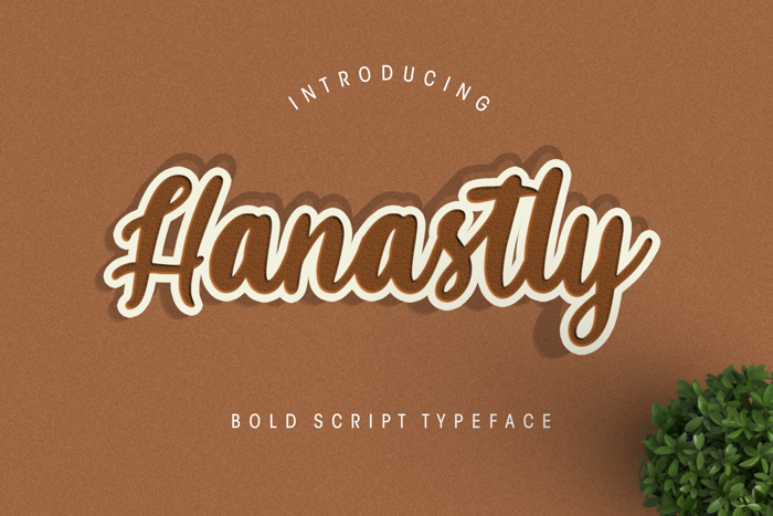 Hanastly Font poster