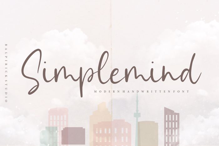 Simplemind Font poster