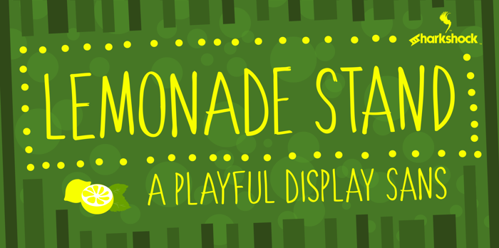 Lemonade Stand Font poster