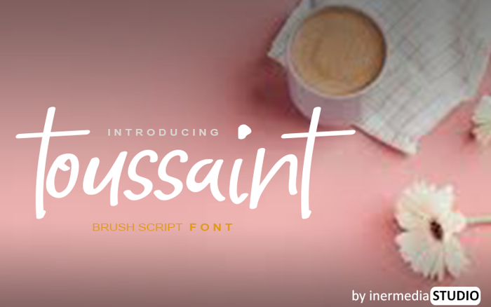 Toussaint Font poster