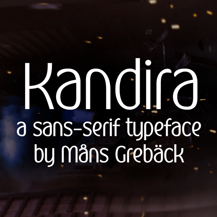 Kandira Font poster