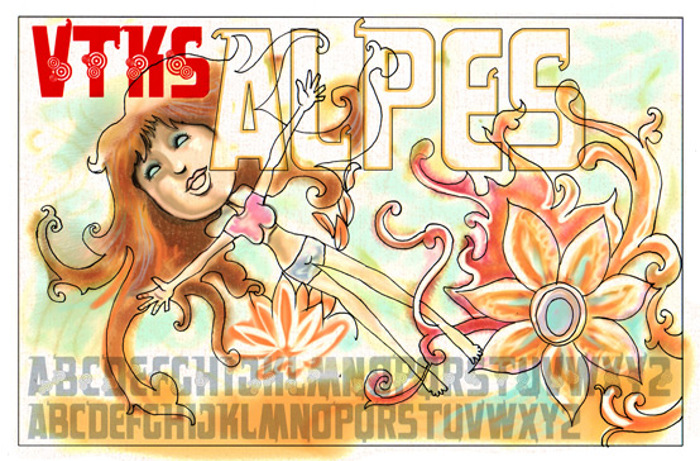VTKS alpes Font poster