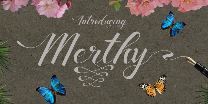 Merthy Font poster