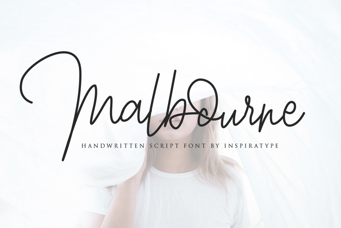 Malbourne Font poster