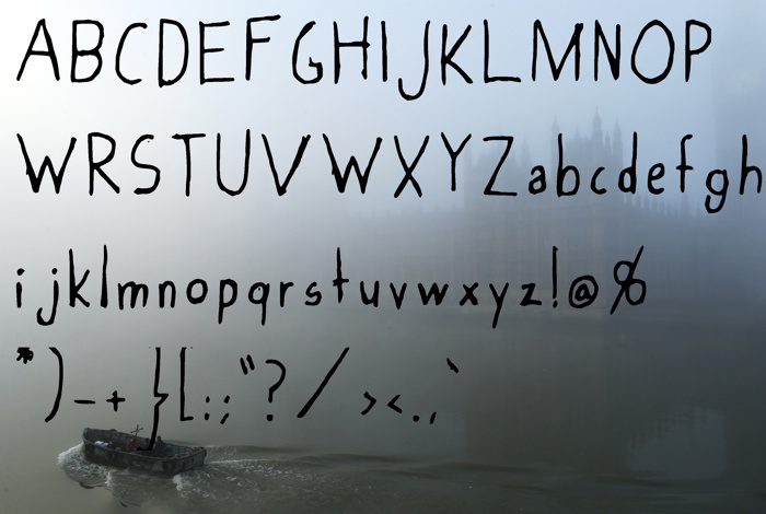 Foggy_Sky Font poster