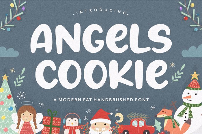 Angels Cookie Font poster