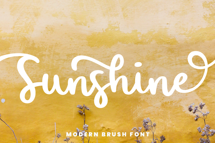 Sunshine Font poster