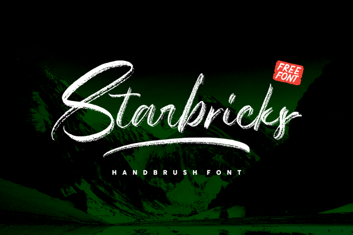 Starbricks Font poster