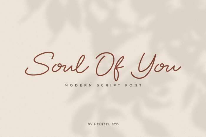 Soul Of You Font poster