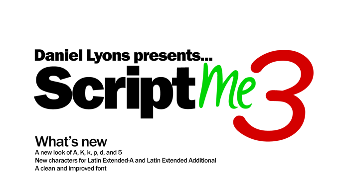 ScriptME 3 Font poster