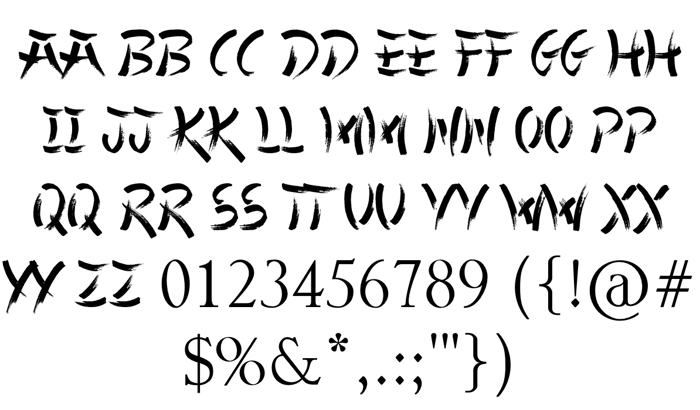 Chinese Takeaway Font poster