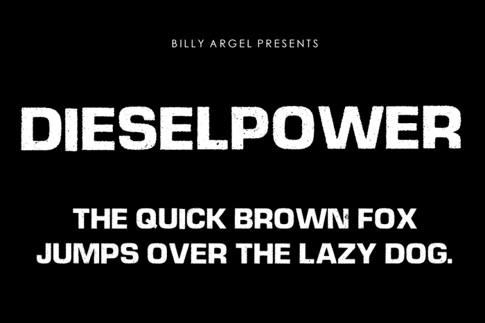 DIESELPOWER Font poster