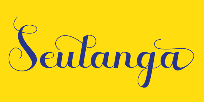 Seulanga Font poster