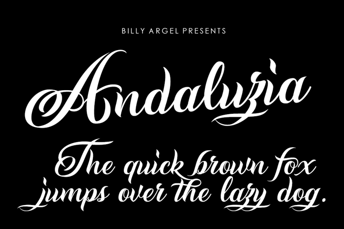 Andaluzia Font poster