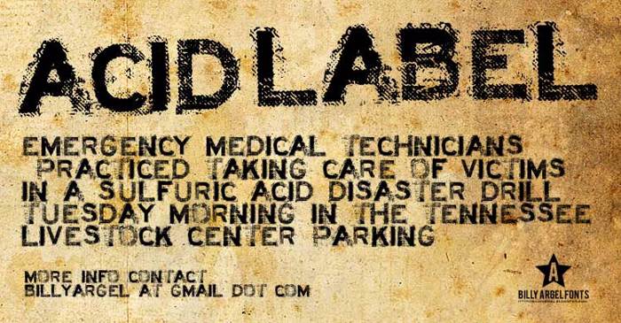 ACID LABEL poster