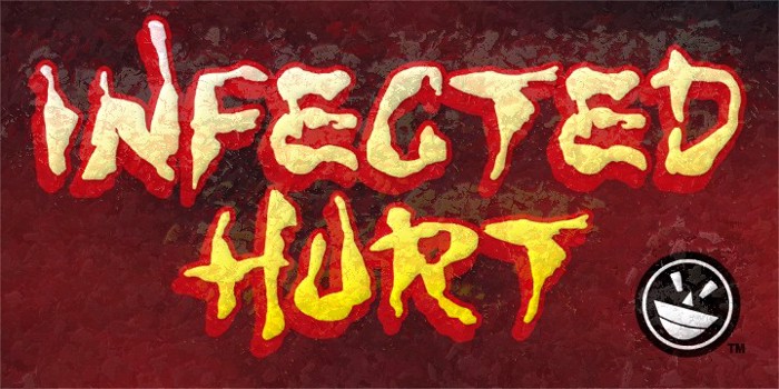 WILD3 Infected Hurt Font poster