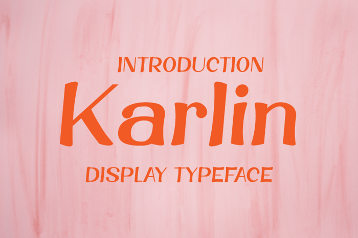 Karlin Font poster